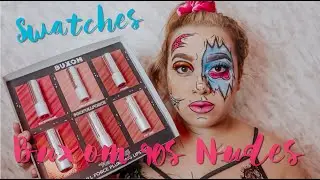 BUXOM '90s NUDES FULL FORCE PLUMPING LIPSTICK REVIEW AND SWATCHES