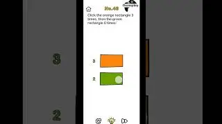 🤔🧠Click The Orange Rectangle 3 Times, Then The Green Rectangle 5 Times! Brain out #gaming #shorts