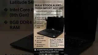 🔥 DELL LAPTOPS AT JUST ₹1000/-!📦 Bulk Stock Alert &ndash; Fresh Import #shortsfeed