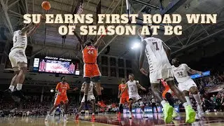 Syracuse basketball uses late run to earn first road win of season over BC