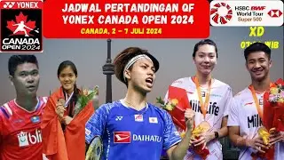 JADWAL QUARTERFINAL YONEX CANADA OPEN 2024
