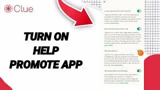 How To Turn On Help Promote App On Clue Period Ovulation Tracker App