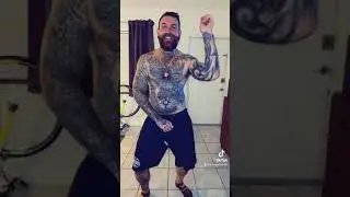 Gay hairy tattoo model model