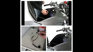 Honda nc750s dct : tomada 12v com relé original Honda+instalação