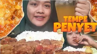 ASMR MUKBANG TEMPE GORENG PEDAS, TEMPE PENYET - NiaEats