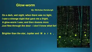 Glow Worm by Nicholas Horsburgh