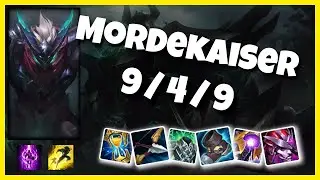 Mordekaiser vs Ornn NA Challenger TOP (9/4/9) Gameplay Replay - Patch 10.23