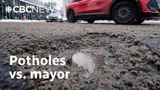 Montreal mayor promises to fix city’s notorious potholes quickly after her own car takes a hit