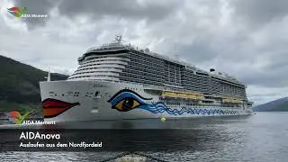 AUSLAUFEN AIDA NOVA NORDFJORDEID 4K ZEITRAFFER / NORWEGEN