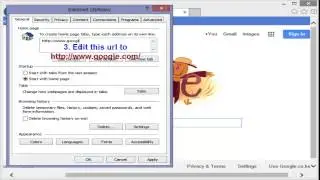 Make Google homepage on Internet Explorer