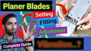Electric Planer Blade Adjustment | Hand planer blade adjustment | Planer tips and tricks