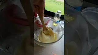 RV KITCHEN SOURDOUGH PANCAKES, #rvkitchen, #shorts, #fulltimerv, #sourdough, #pancakes