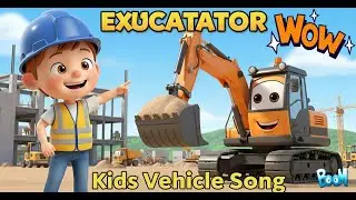 Excavator Song! 🚜 Heavy Equipment for Kids | Toy Truck & Construction Machine Songs