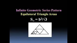 Sum of infinite number of Geometric Equilateral Triangles