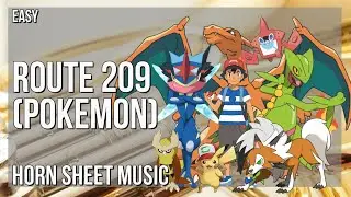 Horn Sheet Music: How to play Route 209 (Pokemon) by Hitomi Sato