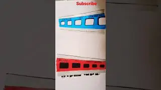 Rajdhani ShatabdiTrain Coach Drawing #train #railway #railways #traindrawing #trains #trainvideo