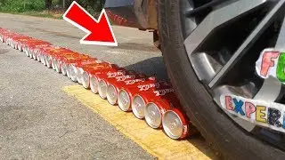 Experiment: Car vs Coca cola cans