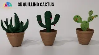 Cactus by Paper quilling || Paper Art