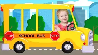 Колеса на автобусе крутятся.Песенка про автобус. Детские песенки с ya Sasha