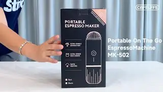 Portable Coffee Machine With 7500mAh Battery | CAFELFFE MK-502 #coffee  #unboxing #travel #camping