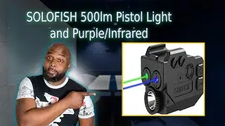 SOLOFISH 500lm Pistol Light and Purple/Infrared (IR)/Green Blue Beam Combo
