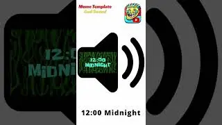 12:00 Midnight (SpongeBob) Meme Sound Effect 🔊 (FREE No Copyright) #memetemplateandsound #funny
