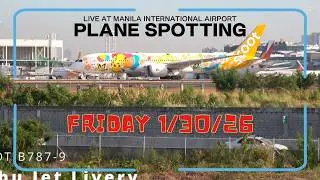🔴 LIVE Manila Airport | Real ATC Communications + Plane Spotting | 1/30/26