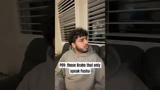 Those Arabs that only speak Fusha 😂 #arabic #arab #fusha #comedy