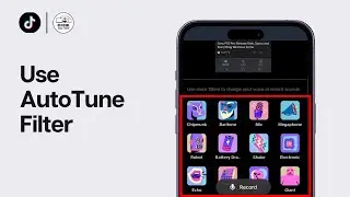 How to Use Autotune Filter on TikTok I TikTok Autotune Effect