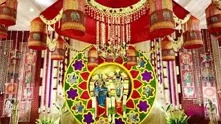 Grand Traditional Wedding Decor | Classic South Indian Wedding Stage | Raja Muthiah Hall | Chennai