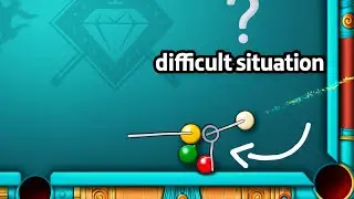 8 ball pool Crazy position to play this shot 😬 