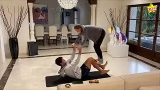 Novak Djokovic and wife Jelena have an advanced Acroyoga challenge for their fans