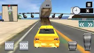 Modern car transporter plane android game play