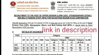 ESIC notification out