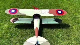 Seagull model “Nieuport 28” build video && mailden flight NGH gf30