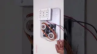 7000W Copper Wire Magnetic generator 230V Motor Light bulb Capacitor Generator Idea.