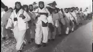 Расчистка зимних дорог немцами зимой 1942 года / Clearing winter roads Germans the winter of 1942