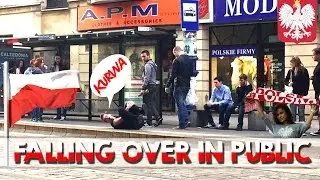 FALLING OVER IN PUBLIC IN POLAND PRANK