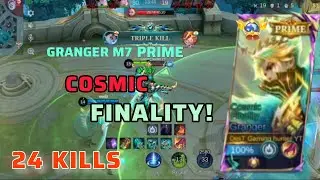 20 kills + 1&times; Maniac !! Cosmic Finality Granger  M7 Prime Skin!! - BUILD TOP 1 GLOBAL GRANGER ~ MLBB
