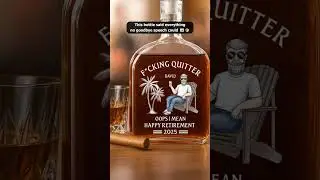 Officially Done - Custom Whiskey Bottle - Retirement Gift - RGWB-MQ0508 V1.1