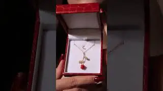 Red rose necklace