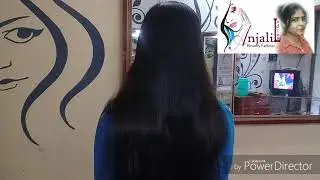 Step by step straight hair cutting ////