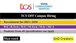 TCS is Hiring Freshers | Off campus recruitment drive 2020 and 2021
