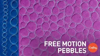 Свободно-ходовая стёжка (FMQ) Pebbles | Уроки стёжки с Кристиной Камели