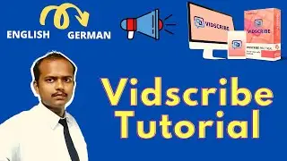 Vidscribe Tutorial-2021 |How To Create German Voice over |English to German| review er