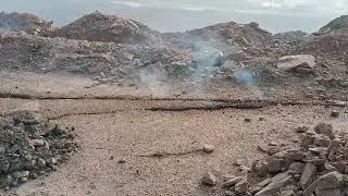 coal field fire that has burned underground for nearly a century