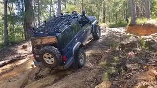 Portal Axle VDJ76 V8 Toyota LandCruiser Rock Crawling Watson Road @ Glasshouse Mountains