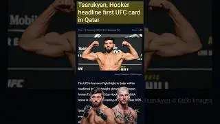 UFC Qatar 2025 Fight Card Revealed! Tsarukyan vs Hooker Headlines Epic Night #ufcnews #ufc #mma
