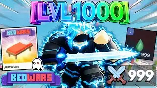 SWEATY **LEVEL 1000 ELEKTRA** in Roblox Bedwars.. (999 Kills)