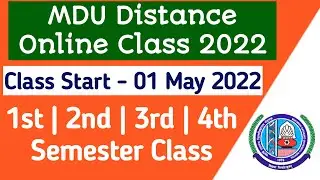 Mdu distance classes 2022 | mdu ba distance class 2022 | mdu distance class kb se start hogi
